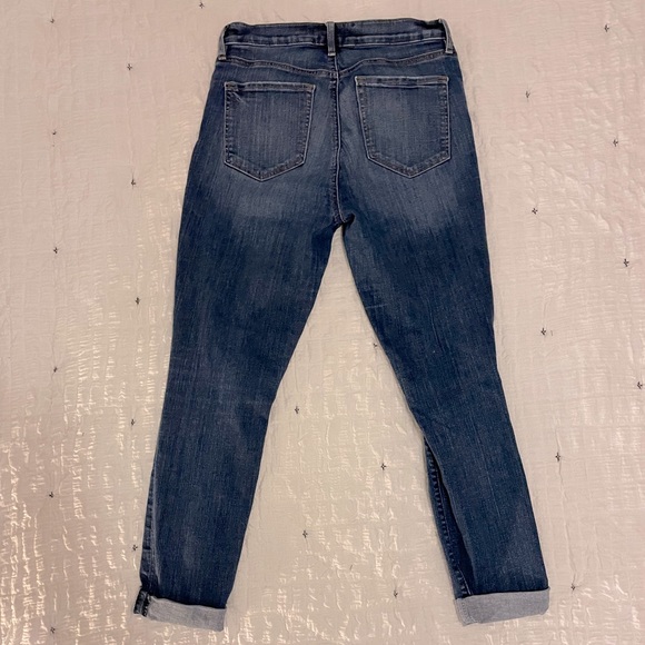 LOFT Ripped Modern Skinny Jeans - Medium Wash - Picture 3 of 4